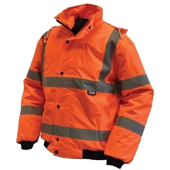 Hi-Vis Bomber Jackets Orange