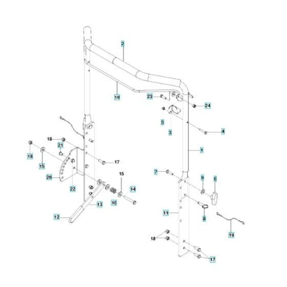 Handle Assembly for Husqvarna
