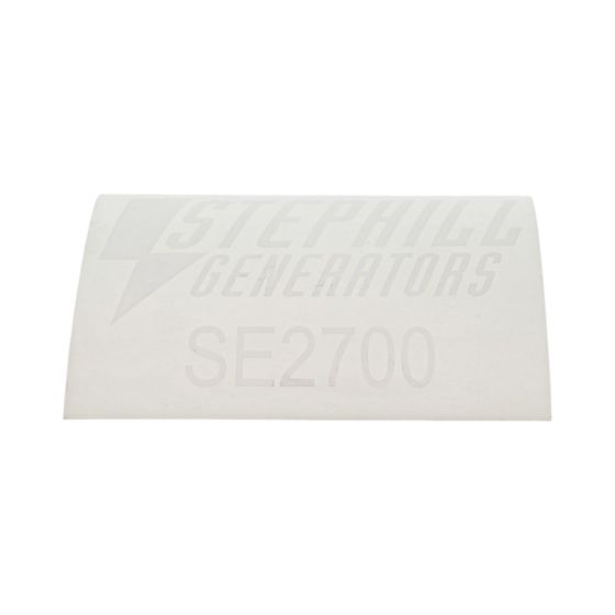 Decal for Stephill SE2700 Generators - OEM No. SE2700 DECAL