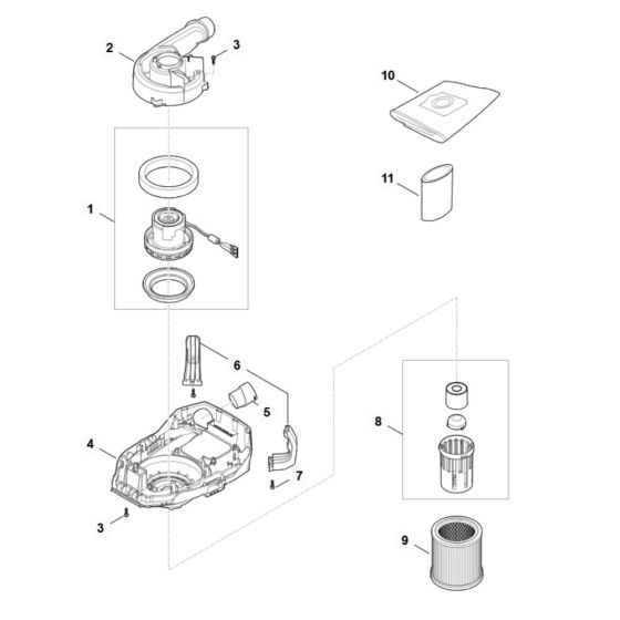 Motor Housing for Stihl SEA60