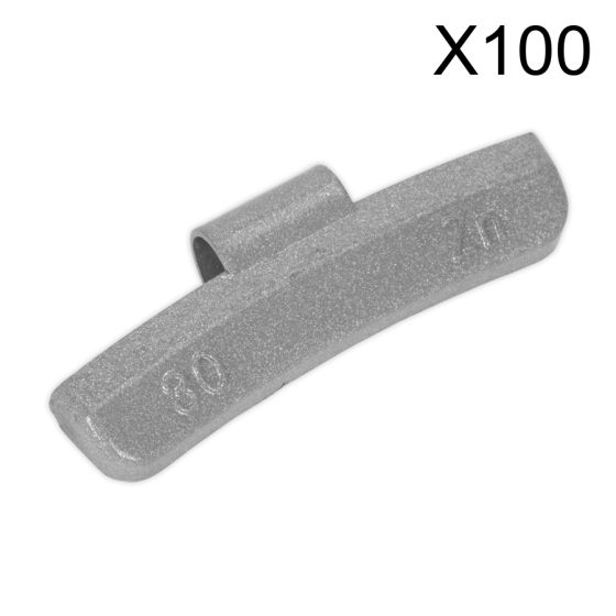 Wheel Weight 30g Hammer-On Plastic Coated Zinc for Alloy Wheels Pack of 100 Sealey Part No. WWAH30