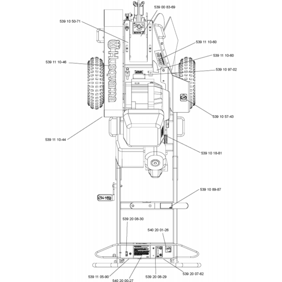 Decals for Husqvarna SG13 Lawn Care Equipment