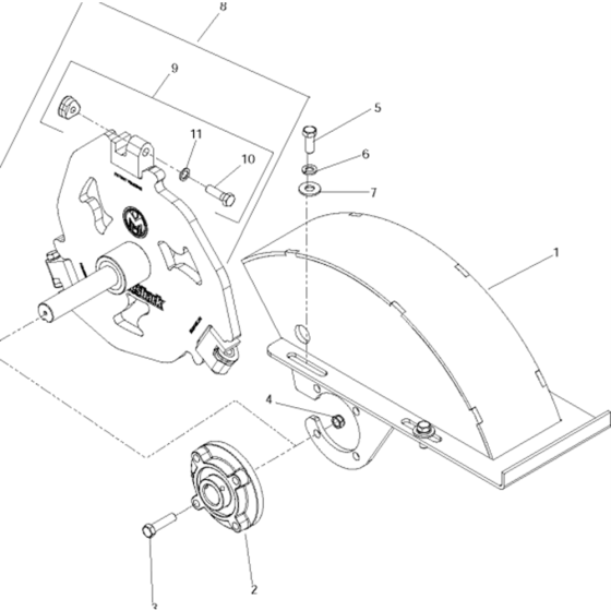 Cover Assembly for Husqvarna SG13HB CE Lawn Care Equipment