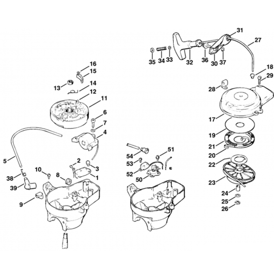 Ignition System, Rewind Starter Assembly for Stihl SG17, SG17L Sprayer