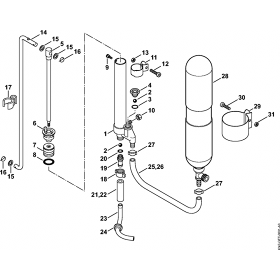 Pump Assembly for Stihl SG20 Sprayer