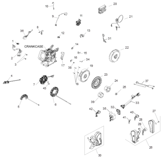 Ignition/Charging for Kohler SH255 Engines