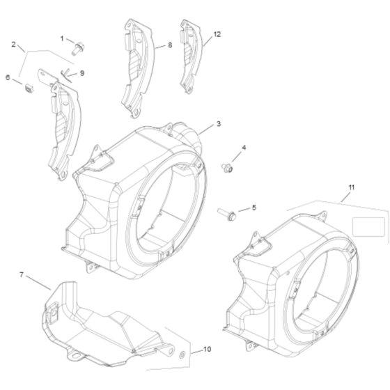 Blower Housing for Kohler SH255 Engines