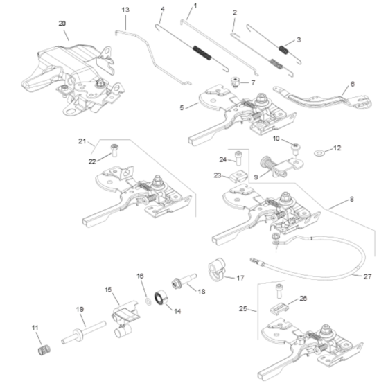 Engine Controls for Kohler SH255 Engines