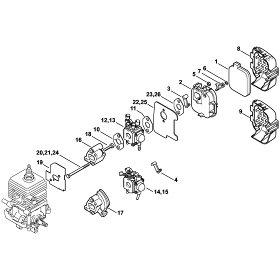 Carburetor Air Filter for SH55