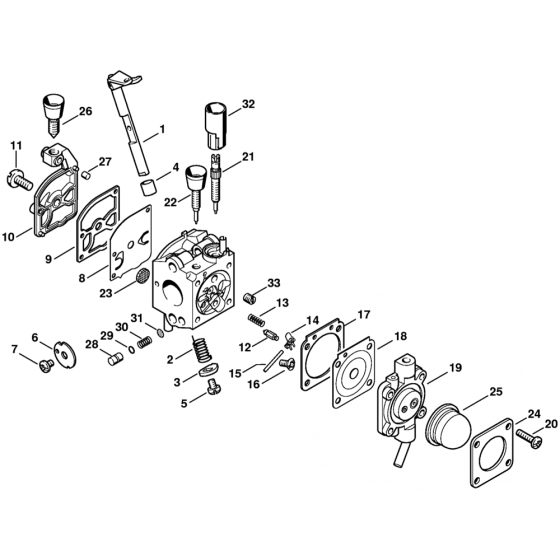 Carburetor C1Q-S64 for Stihl SH55