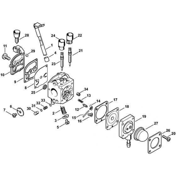 Carburetor Assembly for Stihl SH55