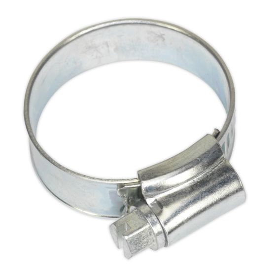 Hose Clip Zinc Plated Dia.22-32mm Pack of 20 Sealey Part No. SHC1