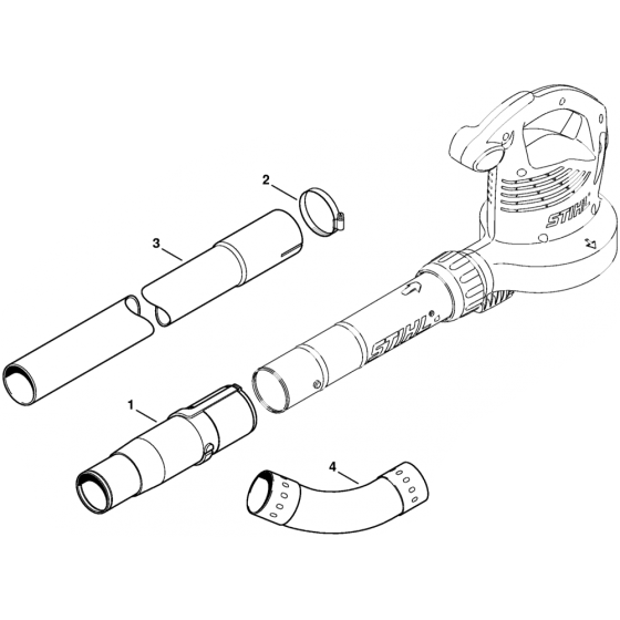 Gutter Cleaning Assembly for Stihl SHE71 Electric Shredder