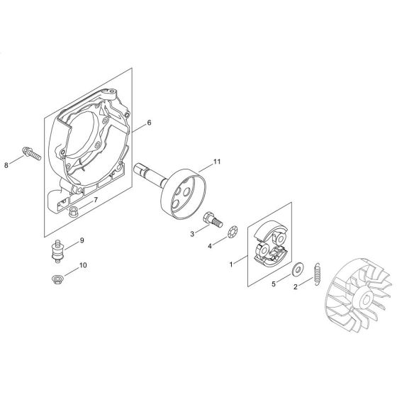 Clutch for ECHO SHR-170SI Backpack Sprayer