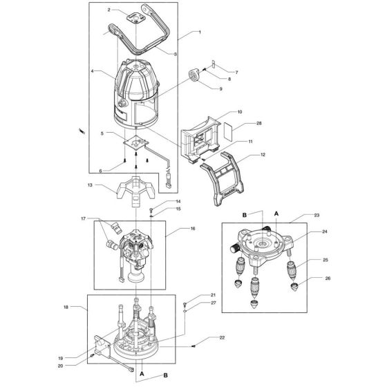 Makita SK20GD Assembly