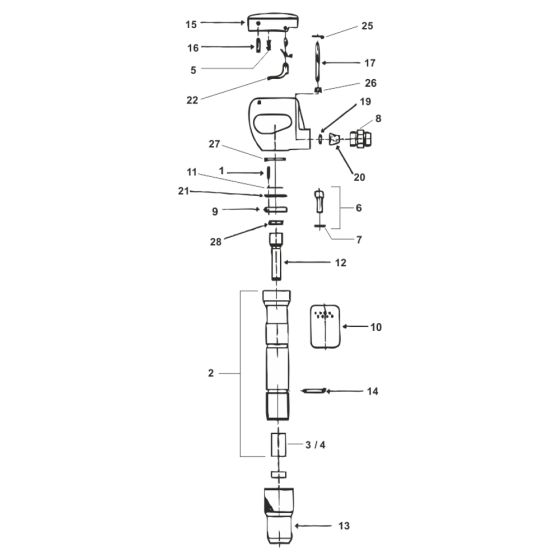 Cylinder Dowel Pin Fits Sullair SK8 Breaker - 68MEMA0502