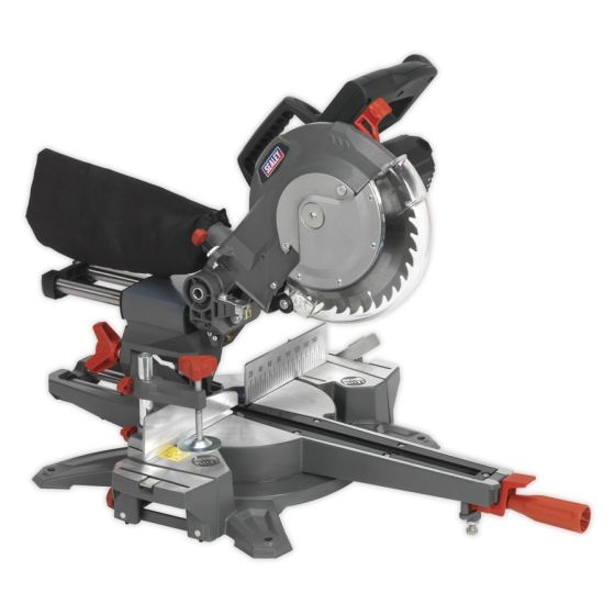 Double Sliding Compound Mitre Saw Dia.216mm Sealey Part No. SMS216