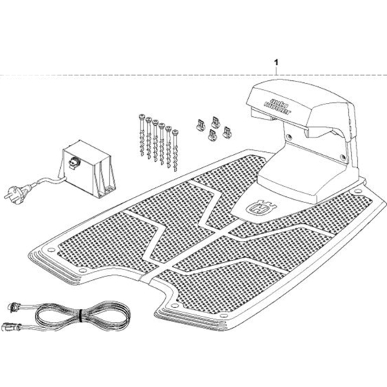 Charging Station-1 Assembly for Husqvarna Automower Solar Hybrid