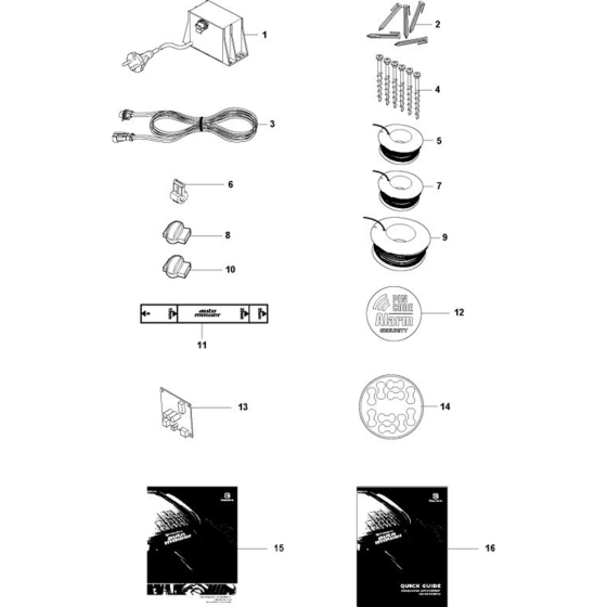 Accessories Assembly for Husqvarna Automower Solar Hybrid