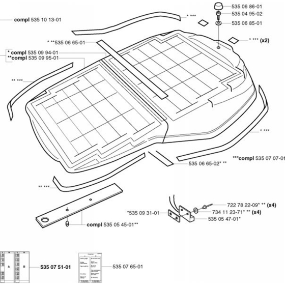 Cover Assembly for Husqvarna Solarmower (1995-2002)