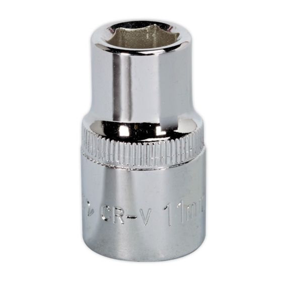 WallDrive Socket 11mm 1/2"Sq Drive Fully Polished Sealey Part No. SP1211