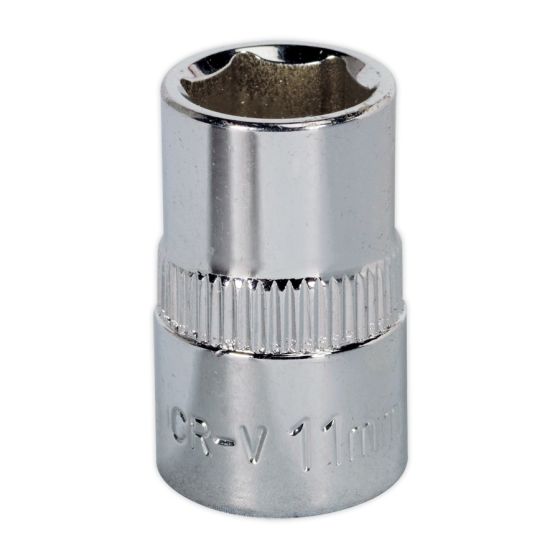 WallDrive Socket 11mm 3/8"Sq Drive Fully Polished Sealey Part No. SP3811