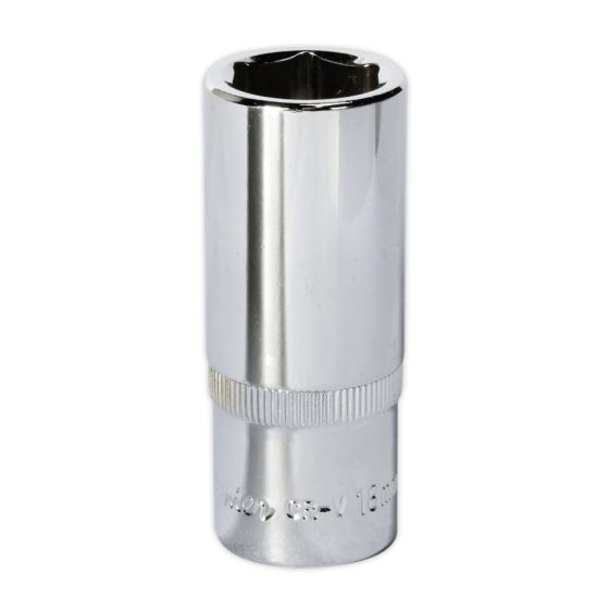 WallDrive Socket 18mm Deep 3/8"Sq Drive Fully Polished Sealey Part No. SP3818D