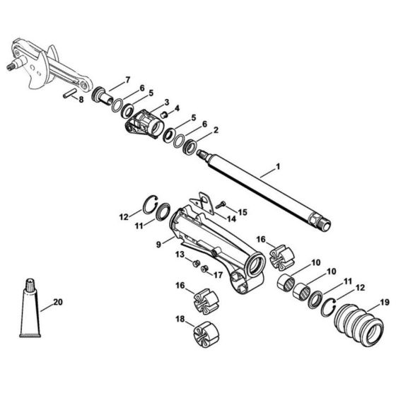 Guide Tube Assembly for Stihl