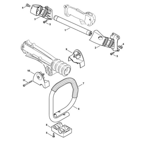 Handle Assembly for Stihl SP 481
