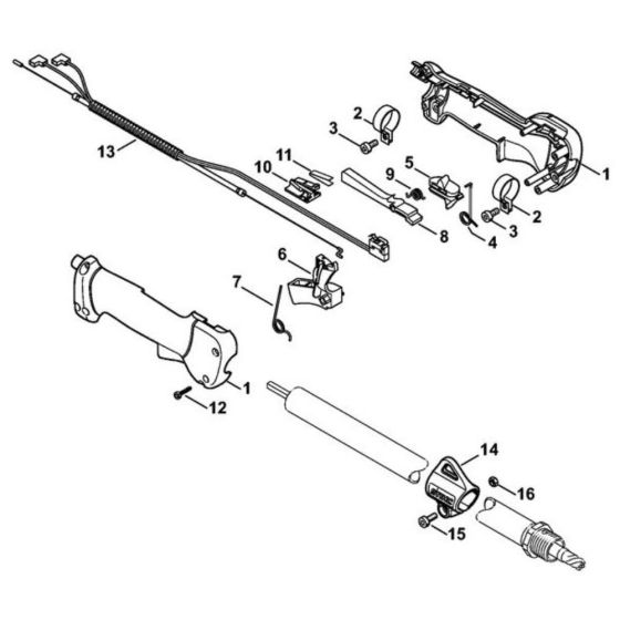 Handle Assembly for Stihl SP 85