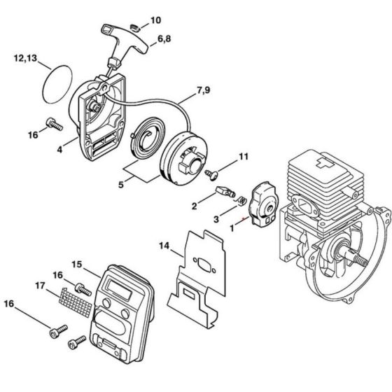Rewind Starter for Stihl SP 85