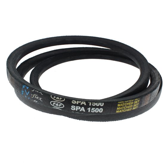SPA1500 Smooth Rubber Drive V-Belt - Circ.1500mm, Width: 13mm, Height: 10mm
