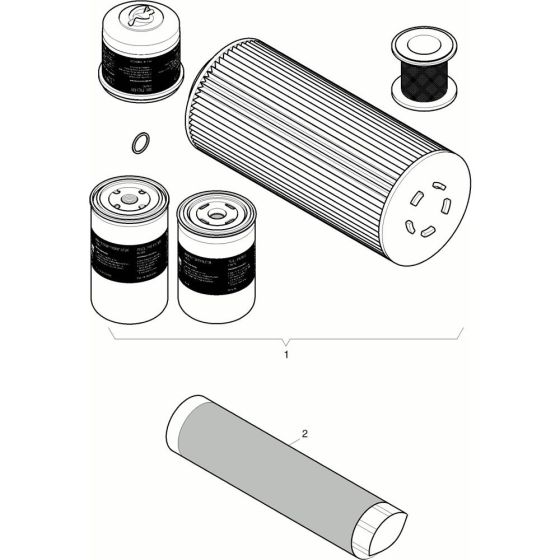 Genuine Filter Service Items for HATZ 4H50T.11 Engines