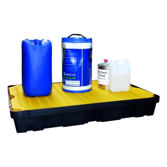 Extra Large Spill Tray with Removable Grid 100x60x17cm Chemical Resistant