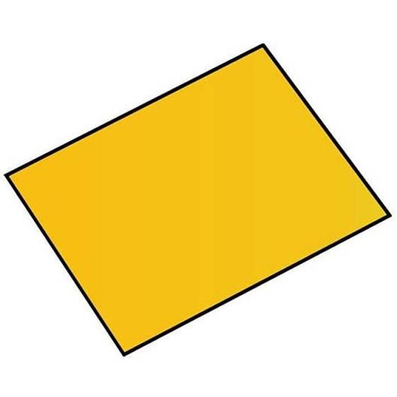 Yellow Self Adhesive Square Number Plate - 28cm x 21cm x 0.1cm