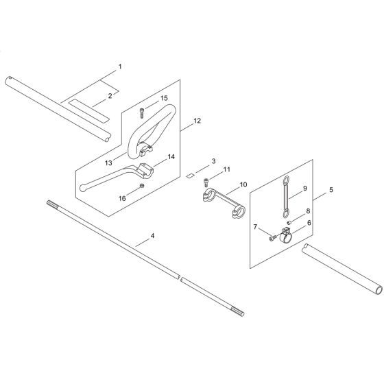 Main Pipe & Handle for ECHO