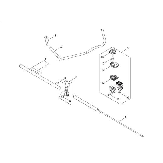 Pipe & Handle for ECHO SRM-236ES/U