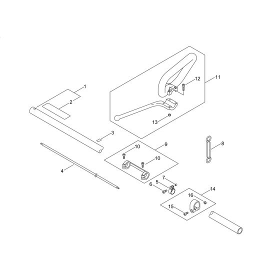 Main Pipe & Handle for ECHO