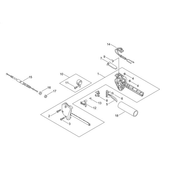 Throttle for ECHO Brushcutter