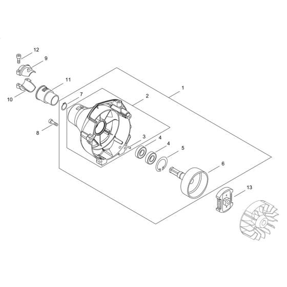 Clutch for ECHO SRM-237TES/U-4 Brushcutter