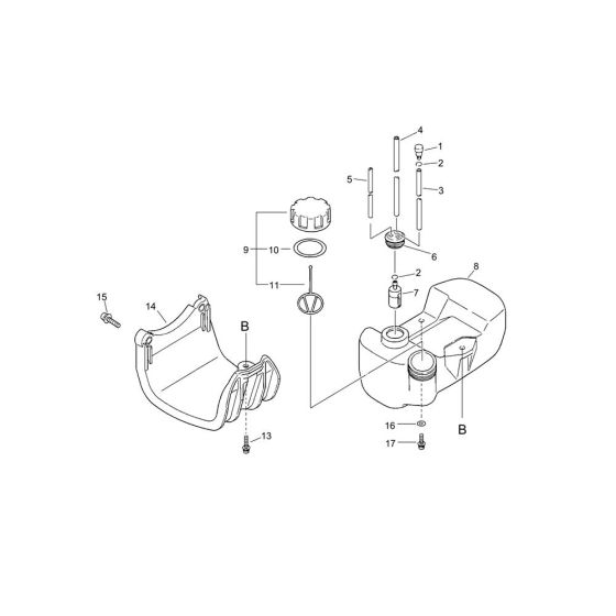 Fuel Tank for ECHO SRM-240ES/U
