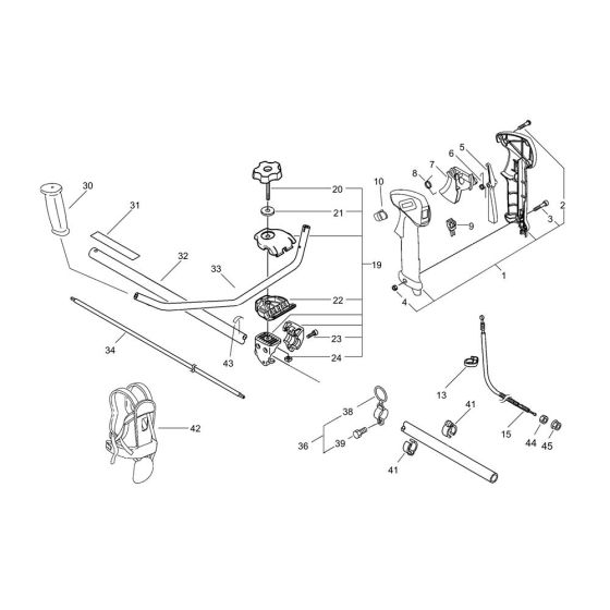 Handle for ECHO Brushcutter