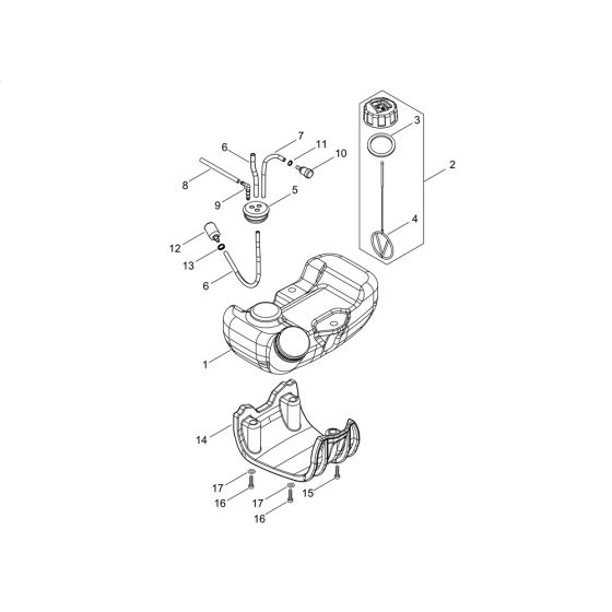 Fuel Tank for ECHO SRM-2620ES/L