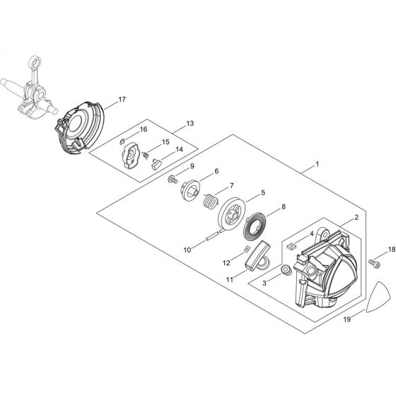 Recoil Starter for ECHO SRM-2620ES/U