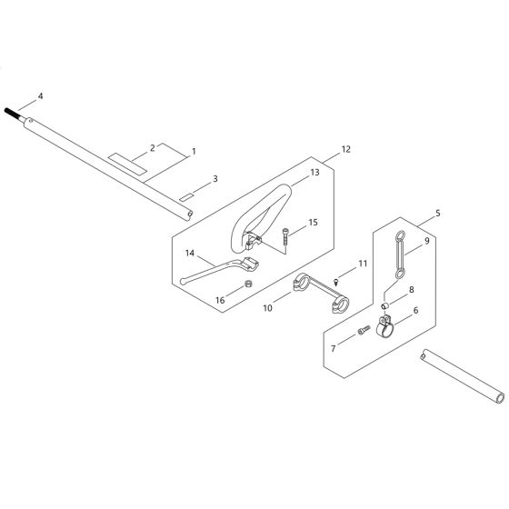 Main Pipe & Handle for ECHO