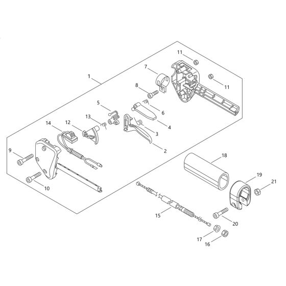Throttle for ECHO SRM-265/L