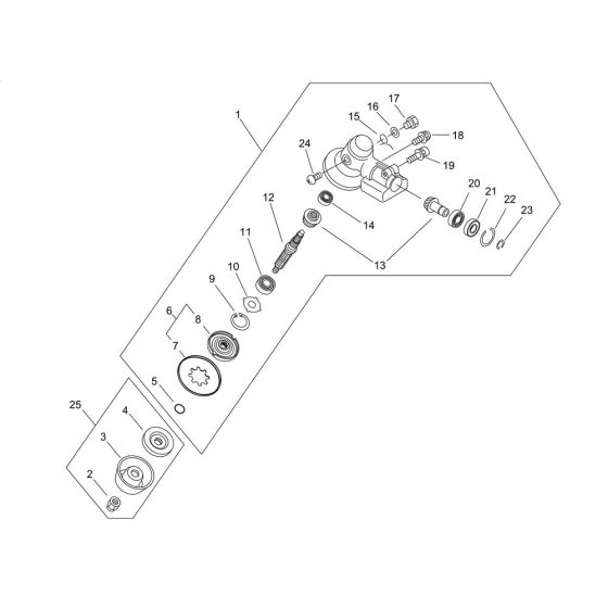 Gear Case for ECHO SRM-265ES/U