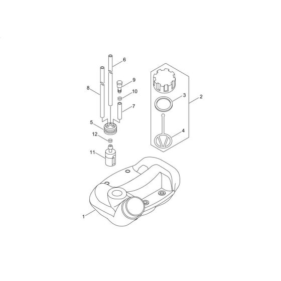 Fuel Tank for ECHO SRM-265TES/U