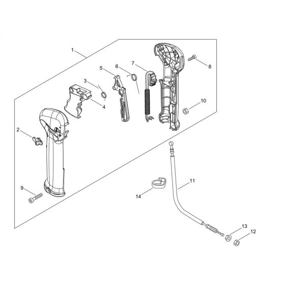 Throttle for ECHO Brushcutter