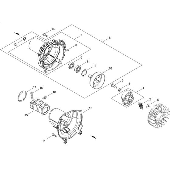 Clutch for ECHO SRM-3020TES/U